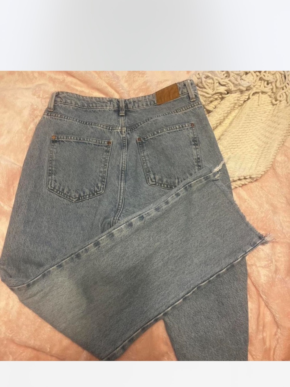 Zara Classic High-Waist Light Blue Women's Jeans